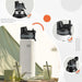 Велосипедна термо бутилка Rockbros 35210029005 за напитки 530 мл - бяла - Exhibition product<<<HurtelXML&&&Sport