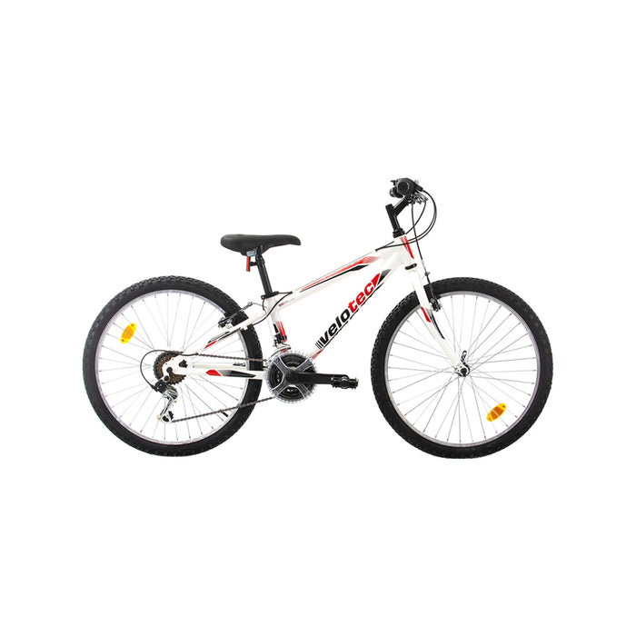 Bicycle VELOTEC TEMPO 24" WHITE/RED 6 SPEEDS