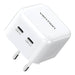 Vention FBPW0-EU USB(C + C) GaN (35W/35W) mains charger (white) - mains chargers<<<Chargers<<<GSM