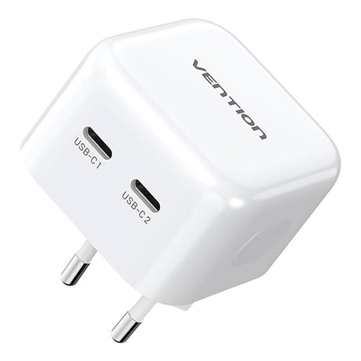 Vention FBPW0-EU USB(C + C) GaN (35W/35W) mains charger (white) - mains chargers<<<Chargers<<<GSM