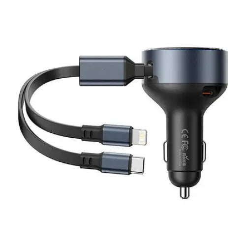 Vention FFOB0 USB-C car charger + USB-C/Lightning 30W cable - Car chargers<<<Chargers<<<GSM
