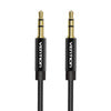 Cable Audio 3.5mm mini jack Vention BAGBD 0.5m Black Metal
