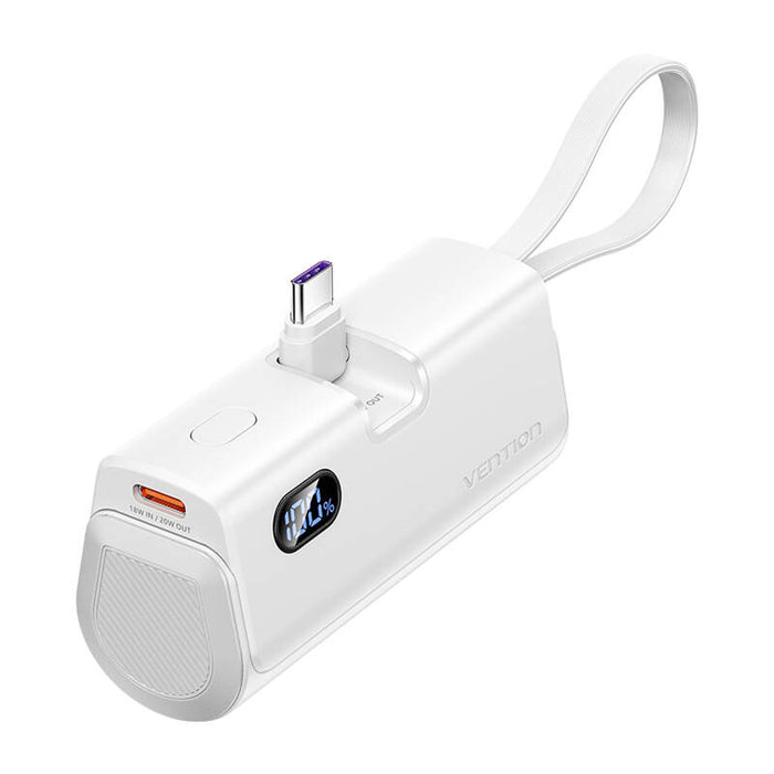 Powerbank Vention LED display 4800mAh 22.5W FHQW0 (white)