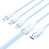 USB 2.0 A to 3-in-1 6A cable Vention CTRLG 1.5M (blue)