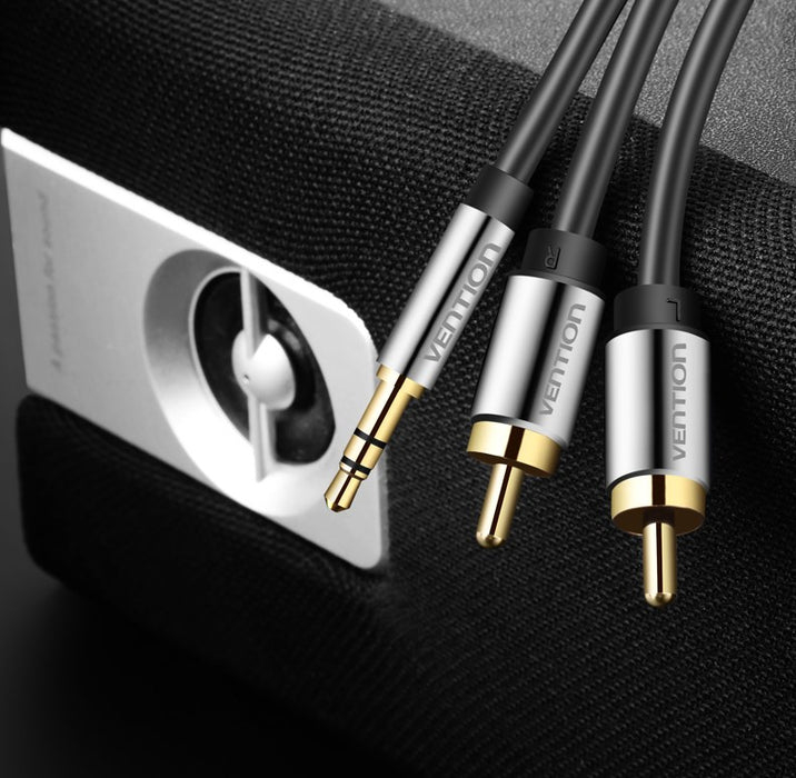 Cable Audio 3.5mm to 2x RCA Vention BCFBI 3m Black