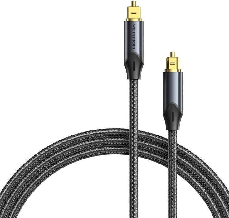 Vention optical audio cable, braided, 10 m, BLACK
