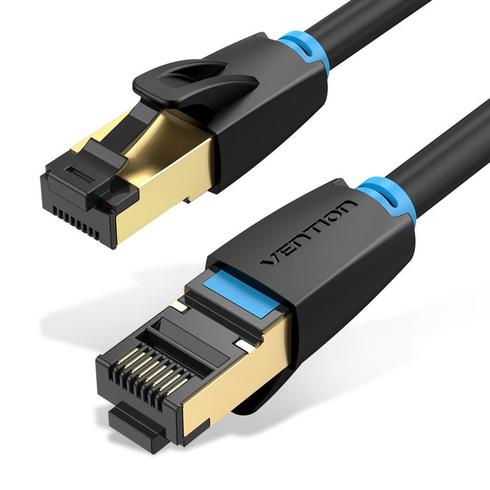 Network Cable CAT8 SFTP Vention IKABI RJ45 Ethernet 40Gbps 3m Black