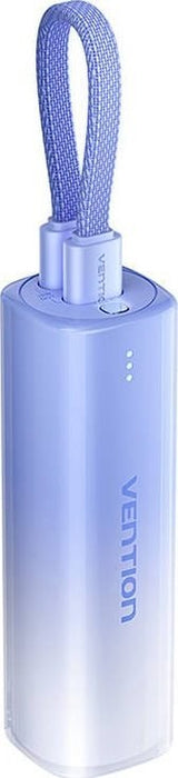 Powerbank 5000mAh Vention FHWL0 20W + cable USB-C do lightning (niebieski)
