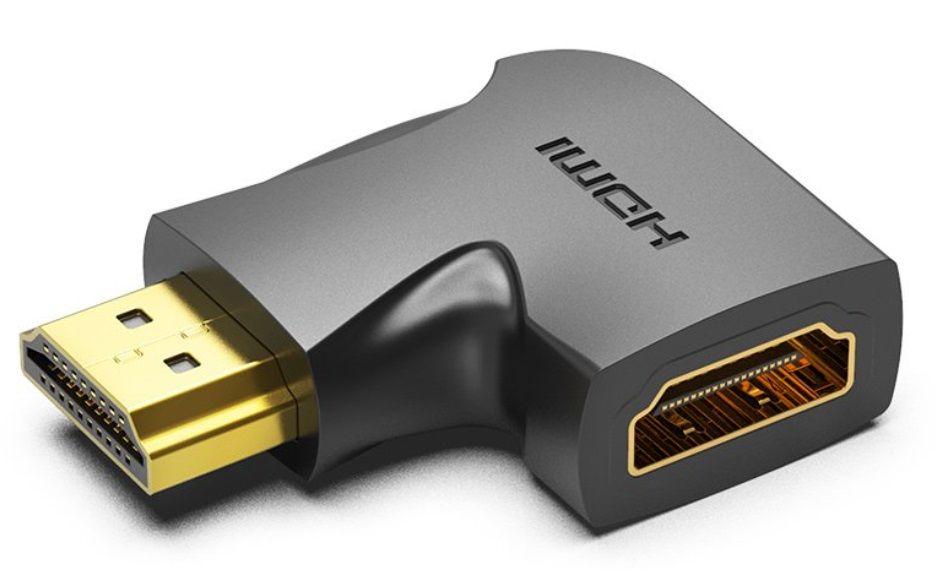 Vention HDMI 270 Degree Male to Female Vertical Flat Adapter Black