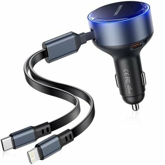 Vention FFOB0 USB-C car charger + USB-C/Lightning 30W cable