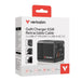 Verbatim Mini GaN Charger 65W 2 Port retractable cable display US plugs with EU and UK adaptors - Аксесоари<<<VERBATIM