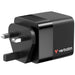 Verbatim Mini GaN Charger 65W 2 Port retractable cable display US plugs with EU and UK adaptors - Аксесоари<<<VERBATIM