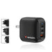 Verbatim Mini GaN Charger 70W 3 Port US plug with EU and UK adaptors - Аксесоари<<<VERBATIM памети и