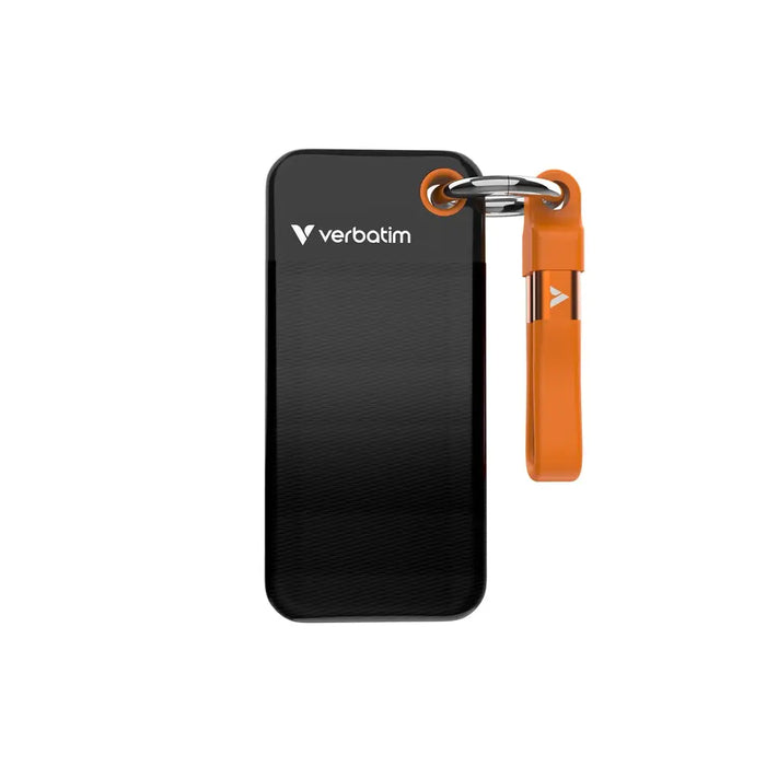 Verbatim Pocket SSD USB 3.2 Gen 2 2TB Black/Orange - SSD дискове<<<VERBATIM памети и аксесоари<<<VERBATIM<<<PolyComp