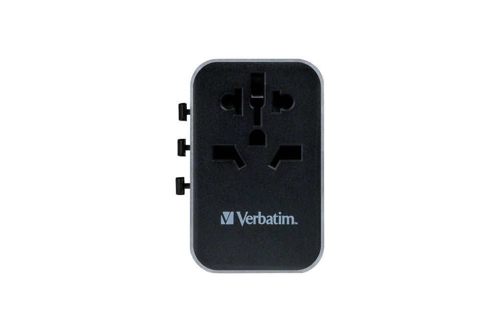 Verbatim UTA-04 Universal Travel Adapter with 1 x USB-C PD 61W & QC 3.0 / 1 x USB-C / 3 x USB-A - Аксесоари<<<VERBATIM