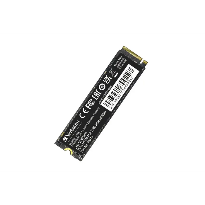 Verbatim Vi3000 Internal PCIe NVMe M.2 SSD 256GB - SSD дискове<<<VERBATIM памети и аксесоари<<<VERBATIM<<<PolyComp