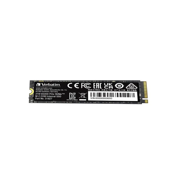 Verbatim Vi5000 Internal PCIe NVMe M.2 SSD 2TB - SSD дискове<<<VERBATIM памети и аксесоари<<<VERBATIM<<<PolyComp