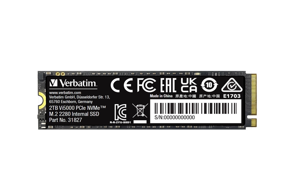 Verbatim Vi5000 Internal PCIe NVMe M.2 SSD 2TB