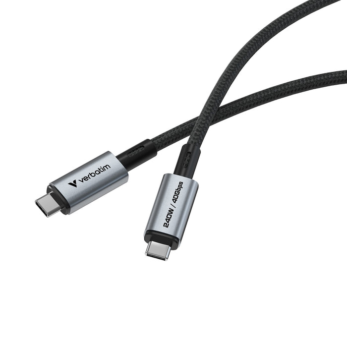Verbatim Sync & Charge USB-C to USB-C 240W 40 Gbps 120 cm