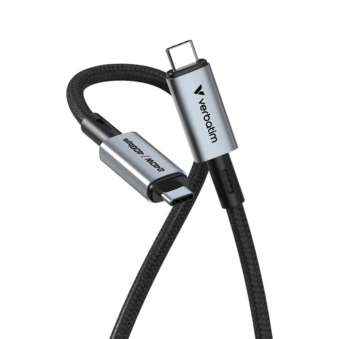 Verbatim Sync & Charge USB-C to USB-C 240W 40 Gbps 120 cm