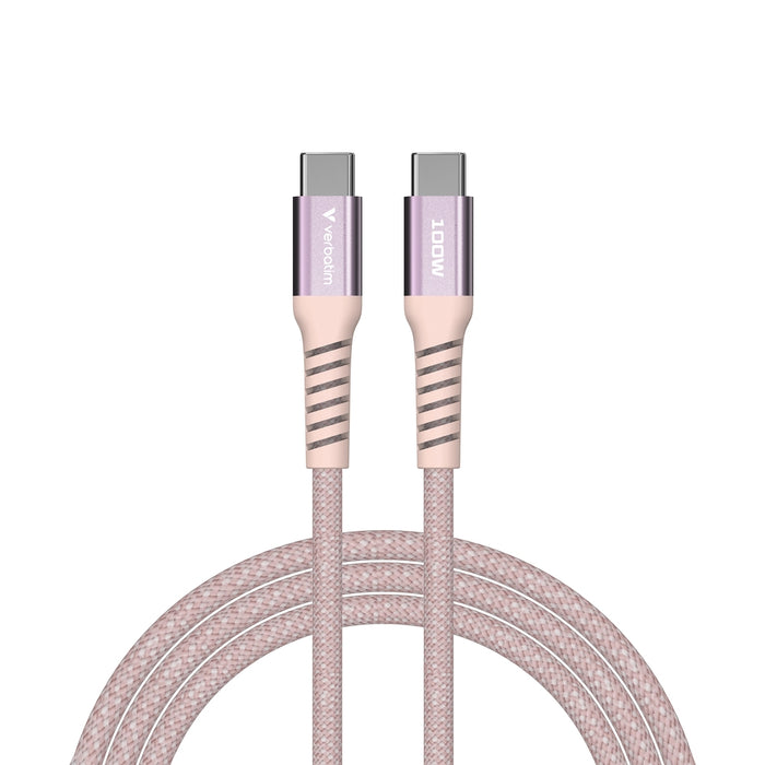 Verbatim Sync & Charge USB-C to USB-C 100W Magnetic 120 cm - Pink