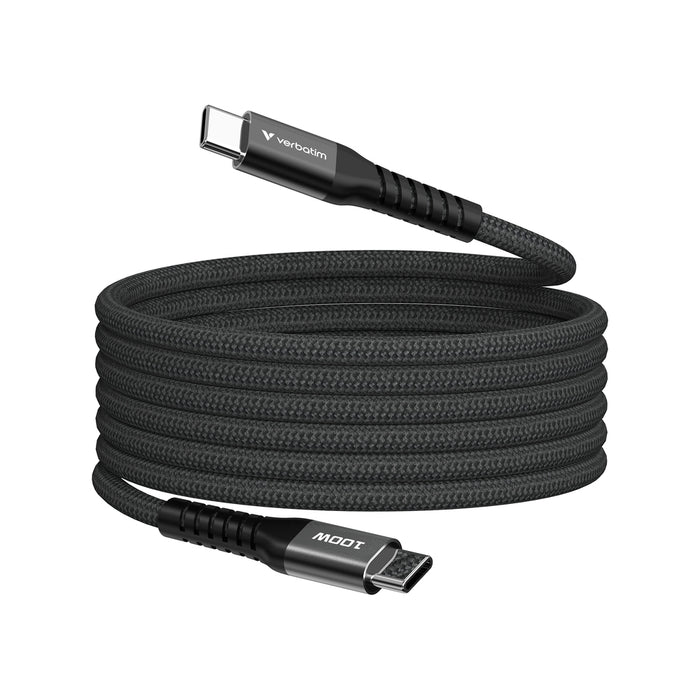 Verbatim Sync & Charge USB-C to USB-C 100W Magnetic 120 cm - Black