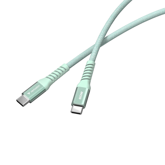 Verbatim Sync & Charge USB-C to USB-C 60W Magnetic 120 cm - Green