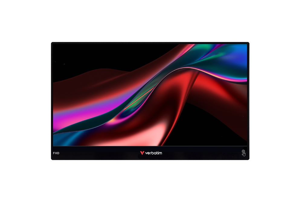 Verbatim Portable 14" FHD Touch Monitor LIGHT with Wireless Power Supply incl. Power Bank 5000mAh