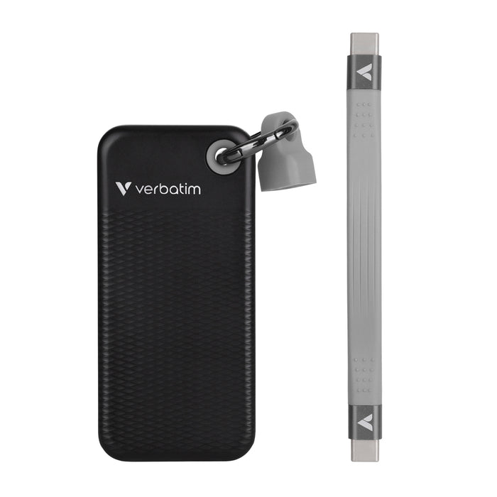 Verbatim Pocket SSD USB 3.2 Gen 2 1TB Black/Grey