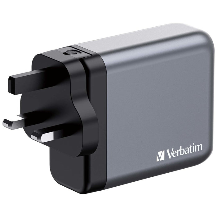 Verbatim GNC-140 GaN Charger 4 Port 140W USB A/C (EU/UK/US)