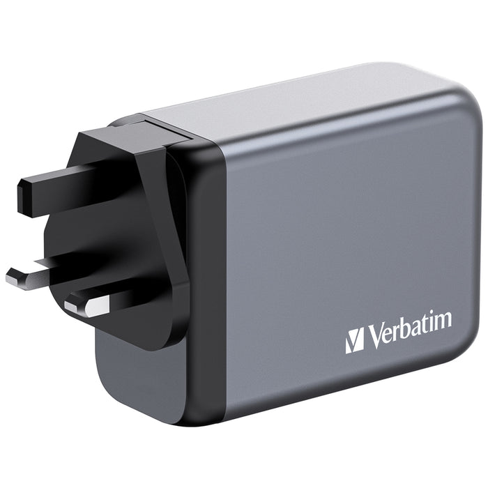 Verbatim GNC-200 GaN Charger 4 Port 200W USB A/C (EU/UK/US)