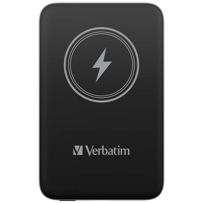 Verbatim MCP-10BK Power Pack 10000 mAh with UBS-C PD 20W / Magnetic Wireless Charging 15W Black