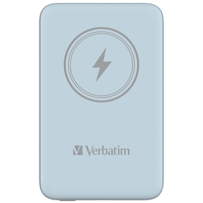 Verbatim MCP-10BE Power Pack 10000 mAh with UBS-C PD 20W / Magnetic Wireless Charging 15W Blue