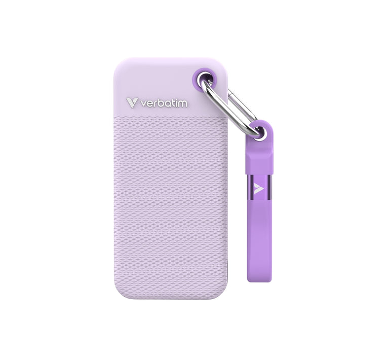 Verbatim Pocket SSD USB 3.2 Gen 2 1TB Purple incl. two rubber sleeves