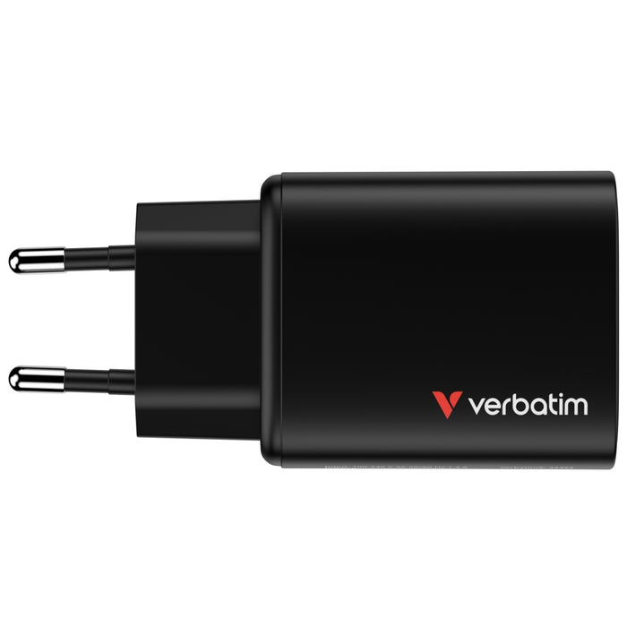 Verbatim Essentials GaN Charger 65W EU plug Black