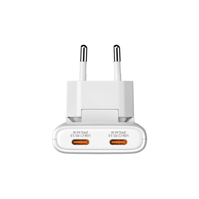 Verbatim Fold 'n' Go GaN Charger 65W EU plug White