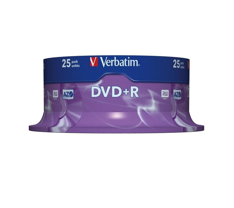 Verbatim DVD+R AZO 4.7GB 16X MATT SILVER SURFACE (25 PACK)
