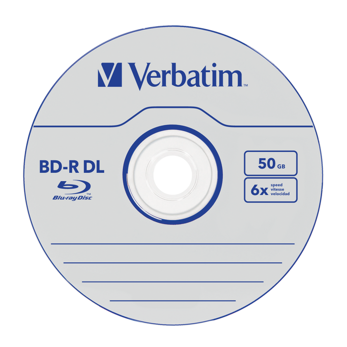 Verbatim BD-R 50Gb. 6X spindle 10 pcs