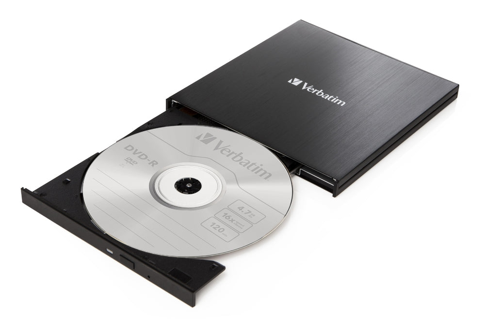 Verbatim External Slimline CD/DVD Writer USB 3.2 Gen 1/USB-C