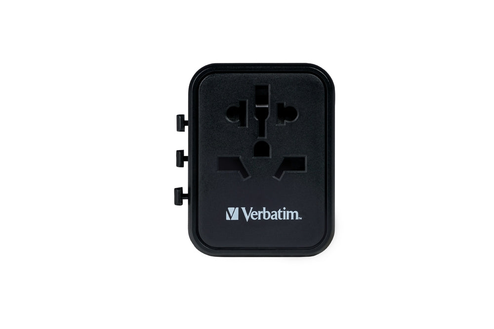 Verbatim UTA-01 Universal Travel Adapter with 2 x USB-A ports