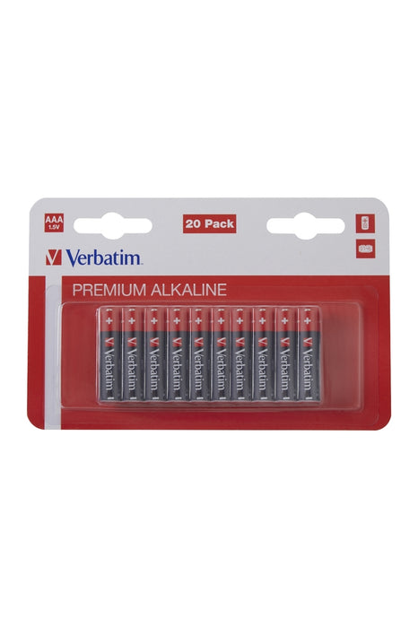 Verbatim ALKALINE BATTERY AAA 20 PACK (HANGCARD)