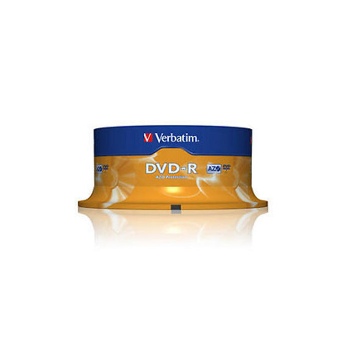 Verbatim DVD-R AZO 4.7GB 16X MATT SILVER SURFACE (25 PACK)