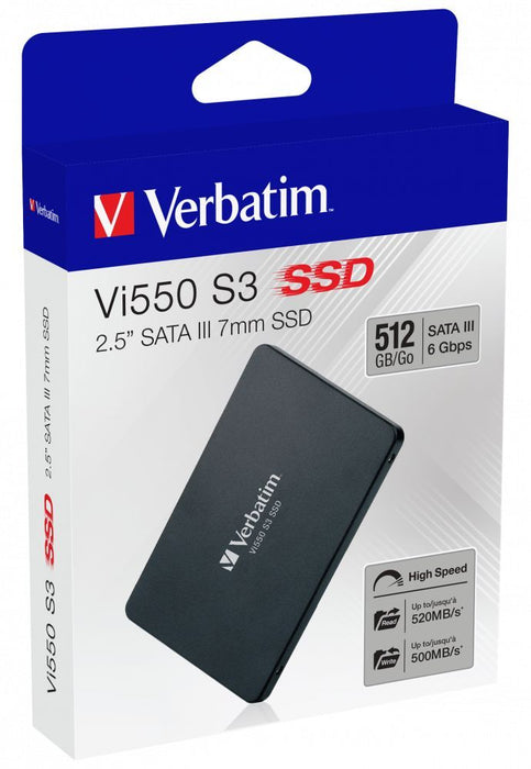 Verbatim Vi550 S3 2.5" SATA III 7mm SSD 512GB