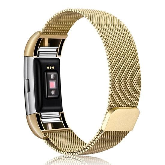 Bracelet Milan stainless steel, magnetic, for Fitbit Charge 3