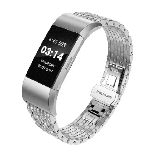 Stainless steel crystals Fitbit / Fitbit Charge 2