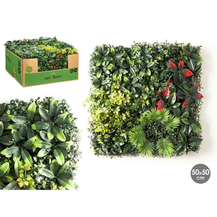 Vertical Garden Ibergarden Red Green Plastic Sheets 50 x 50 cm (10 Units) - Декорация и Осветление<<<Дом
