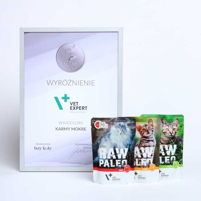 VETEXPERT Raw Paleo Adult Cat Venison - wet cat food - 100 g