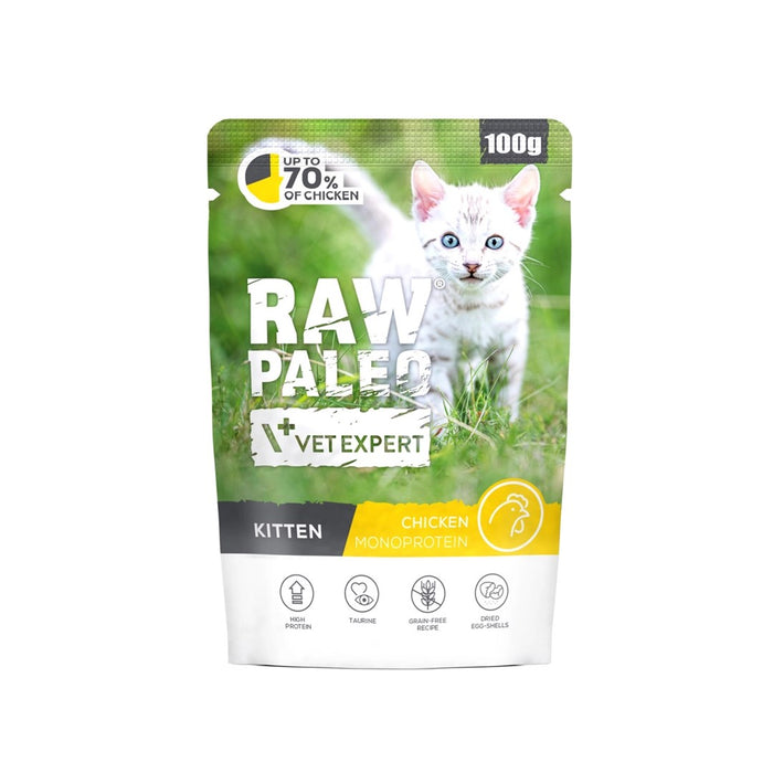 VETEXPERT Raw Paleo Kitten Chicken - wet cat food - 100g