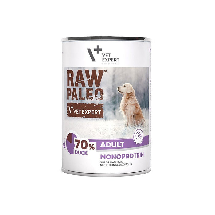 VETEXPERT Raw Paleo Adult Monoprotein Duck - wet dog food - 400 g