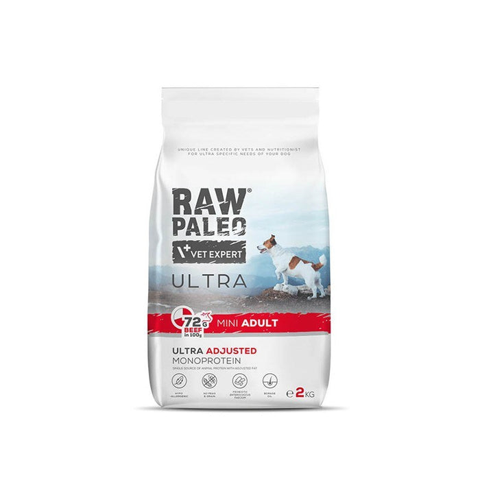 VETEXPERT Raw Paleo Ultra Mini Adult Beef - dry dog food - 2 kg